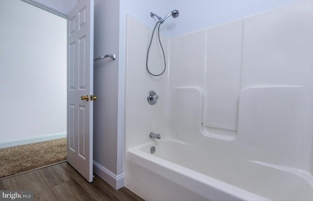 2125 Chatham Way, Harrisburg, PA 17110 - full bath with wood finished floors and washtub / shower combination