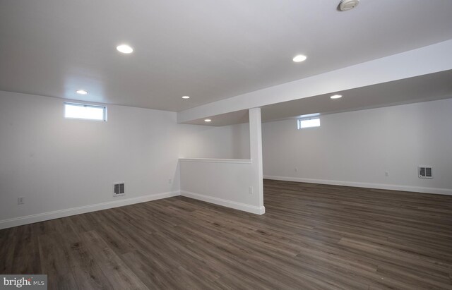 2125 Chatham Way, Harrisburg, PA 17110 - basement featuring recessed lighting and dark wood-type flooring
