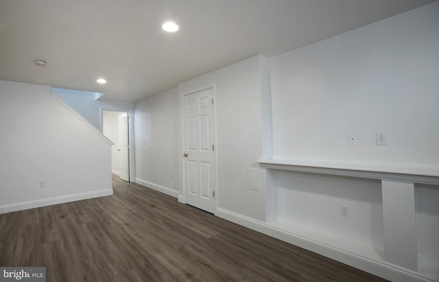 2125 Chatham Way, Harrisburg, PA 17110 - below grade area with dark wood-type flooring and recessed lighting