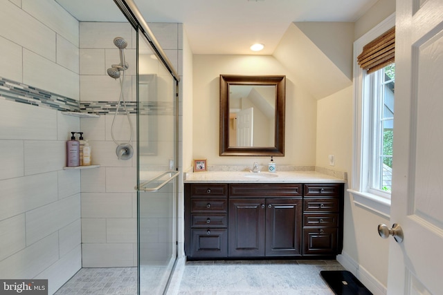 650 S Warren Ave, Malvern, PA 19355 - bathroom featuring a stall shower and vanity