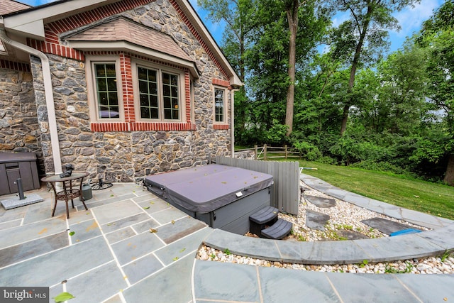 650 S Warren Ave, Malvern, PA 19355 - view of patio featuring a hot tub