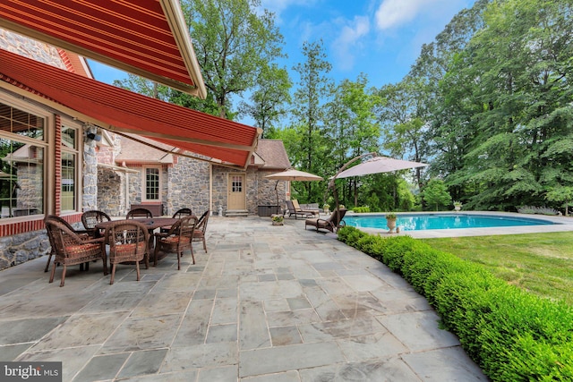 650 S Warren Ave, Malvern, PA 19355 - view of patio featuring an outdoor pool and outdoor dining area