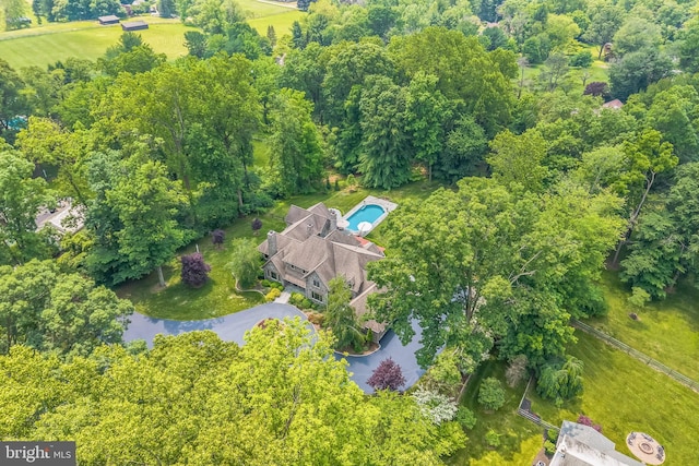 650 S Warren Ave, Malvern, PA 19355 - drone / aerial view of a pool