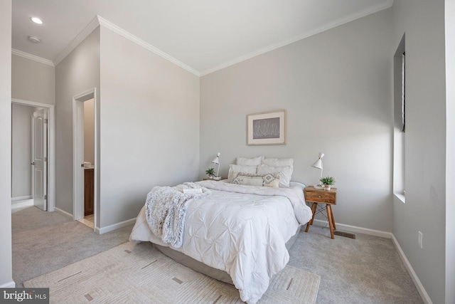 19 N Smallwood St, Baltimore, MD 21223 - carpeted bedroom featuring baseboards and crown molding