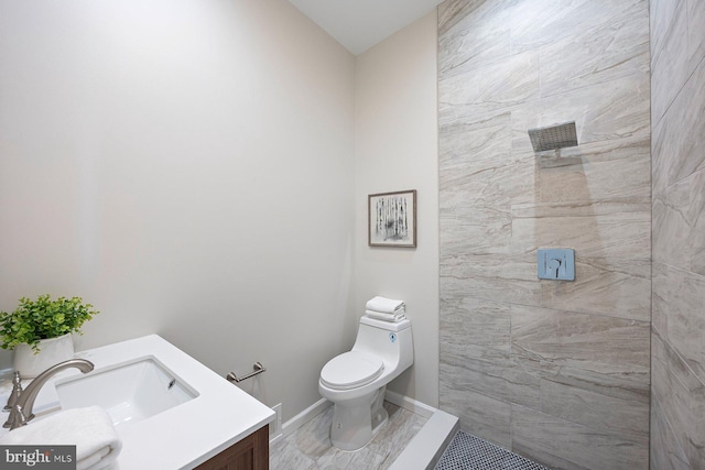 19 N Smallwood St, Baltimore, MD 21223 - bathroom featuring vanity and tiled shower