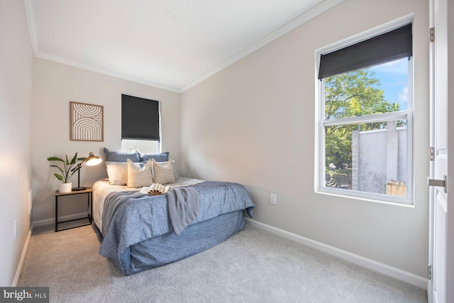 19 N Smallwood St, Baltimore, MD 21223 - bedroom featuring ornamental molding and carpet