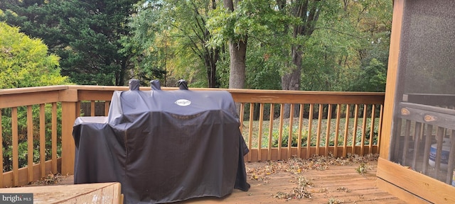 13209 Marthas Choice Cir, Bowie, MD 20720 - wooden terrace with area for grilling