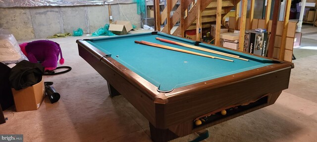 13209 Marthas Choice Cir, Bowie, MD 20720 - recreation room featuring billiards and carpet flooring