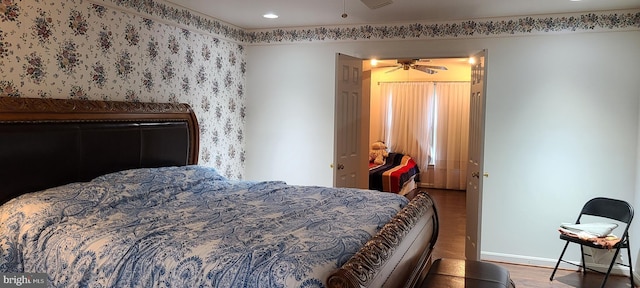13209 Marthas Choice Cir, Bowie, MD 20720 - bedroom featuring wood finished floors and recessed lighting