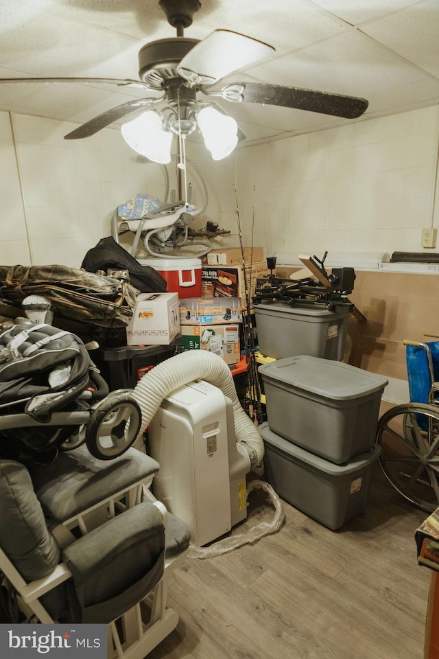 3483 Messersmith Rd, York, PA 17408 - storage featuring a ceiling fan