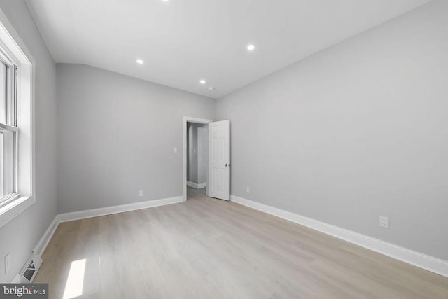 8247 River Rd, Pennsauken, NJ 08110 - empty room with light wood-style flooring and recessed lighting