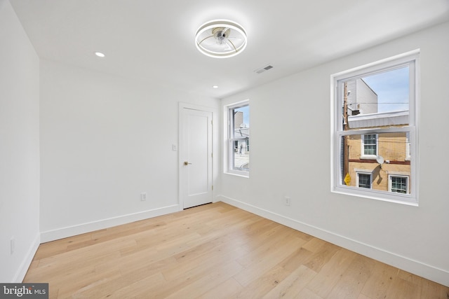 1232 S Bucknell St, Philadelphia, PA 19146 - unfurnished room with light wood-style flooring and recessed lighting