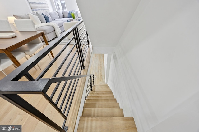 1232 S Bucknell St, Philadelphia, PA 19146 - stairway with wood finished floors