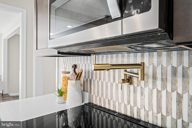9017 Marcella Ave, Randallstown, MD 21133 - kitchen view of stainless steel microwave