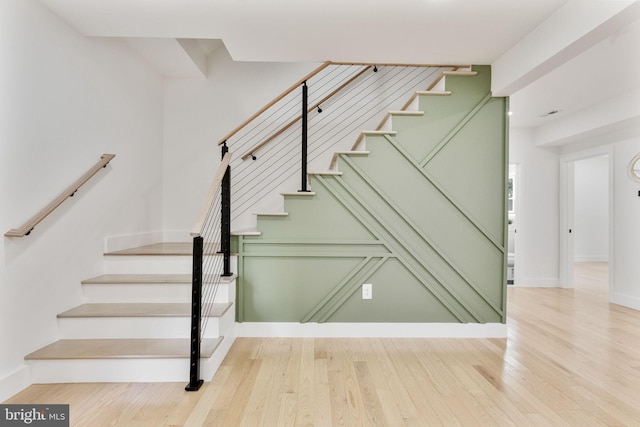 7214 16th Ave, Takoma Park, MD 20912 - stairs featuring wood finished floors and baseboards