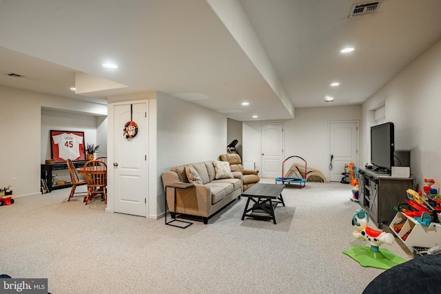15 Boraten Cir, Royersford, PA 19468 - carpeted living area with recessed lighting and baseboards