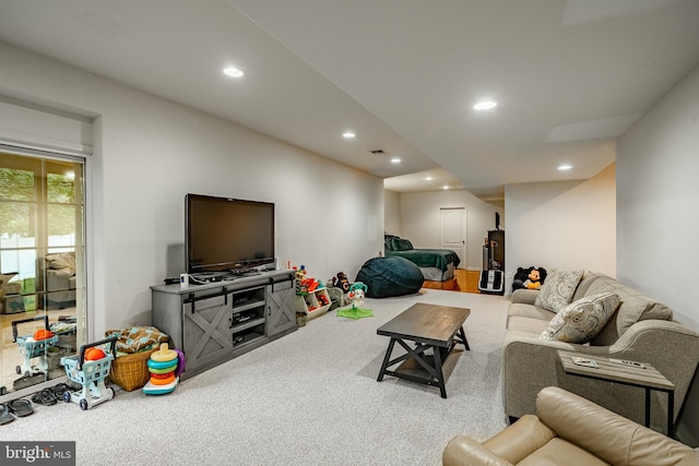 15 Boraten Cir, Royersford, PA 19468 - carpeted living area with recessed lighting