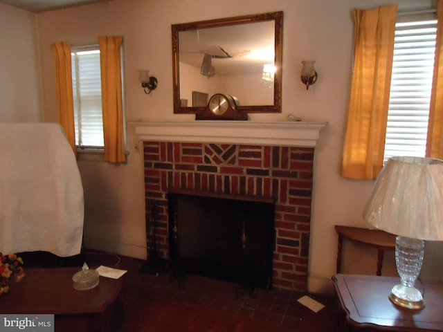 1501 Dixon St, Fredericksburg, VA 22401 - living room featuring a fireplace