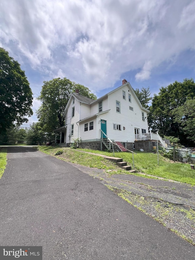 2151 Spinnerstown Rd, Quakertown, PA 18951 - view of side of property featuring a chimney