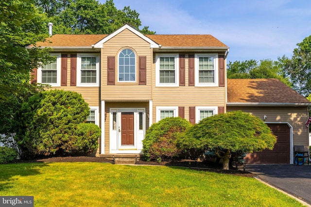 5960 Captain Milton E Major Ave, Bensalem, PA 19020 - colonial house with an attached garage, a front lawn, and driveway
