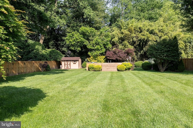 5960 Captain Milton E Major Ave, Bensalem, PA 19020 - fenced backyard featuring a storage unit