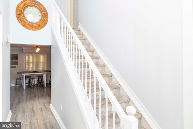 5960 Captain Milton E Major Ave, Bensalem, PA 19020 - stairs with a high ceiling and wood finished floors