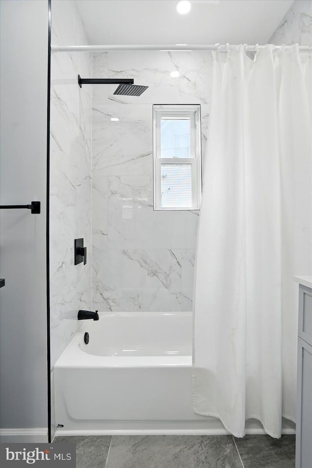2011 Englewood Ave, Baltimore, MD 21207 - full bath with shower / bath combo with shower curtain