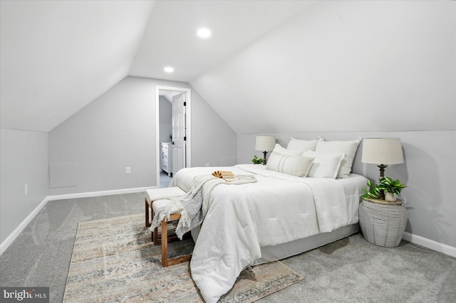 2011 Englewood Ave, Baltimore, MD 21207 - carpeted bedroom featuring vaulted ceiling and recessed lighting