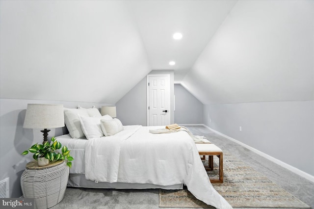 2011 Englewood Ave, Baltimore, MD 21207 - bedroom featuring lofted ceiling, carpet, and recessed lighting