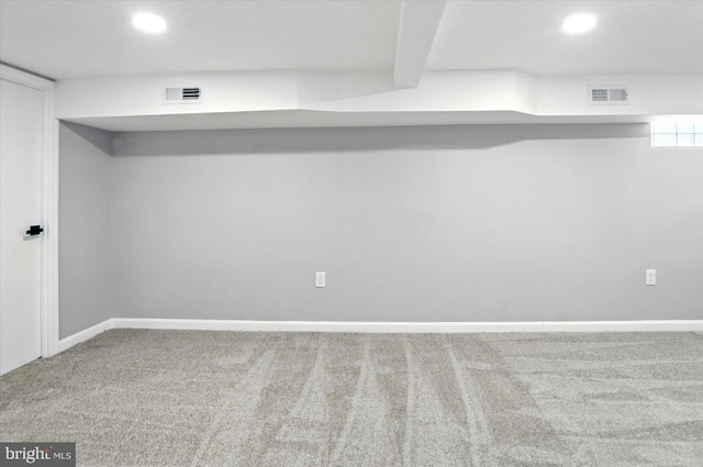 2011 Englewood Ave, Baltimore, MD 21207 - finished basement featuring carpet flooring and recessed lighting