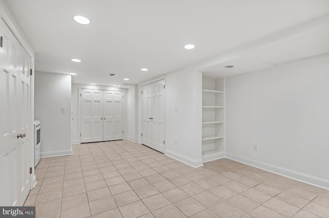 4731 Butterworth Pl NW, Washington, DC 20016 - foyer with recessed lighting and light tile patterned floors