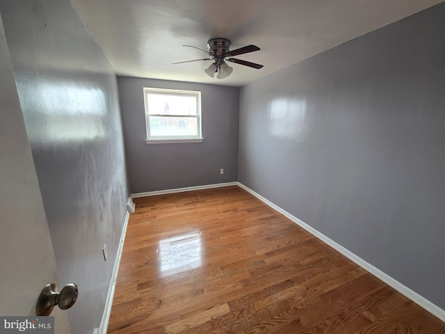 5903 Algon Ave, Philadelphia, PA 19149 - spare room featuring a ceiling fan and wood finished floors