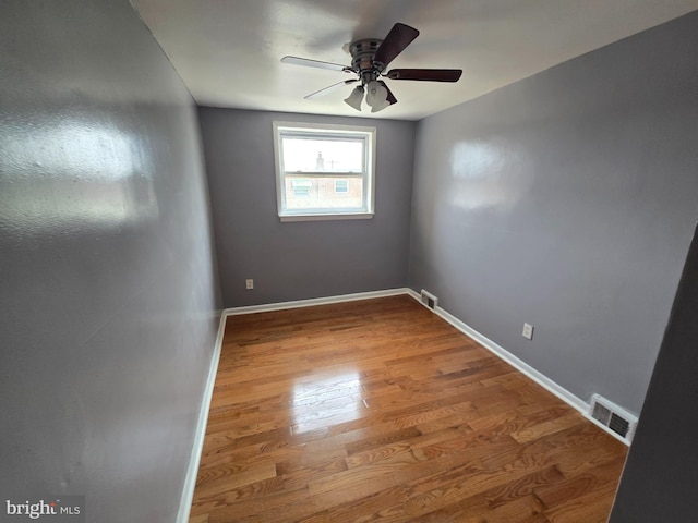 5903 Algon Ave, Philadelphia, PA 19149 - empty room featuring a ceiling fan and wood finished floors