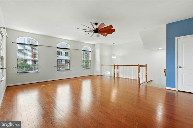 7003 Dannfield Ct, Glen Burnie, MD 21060 - spare room featuring a ceiling fan and wood finished floors