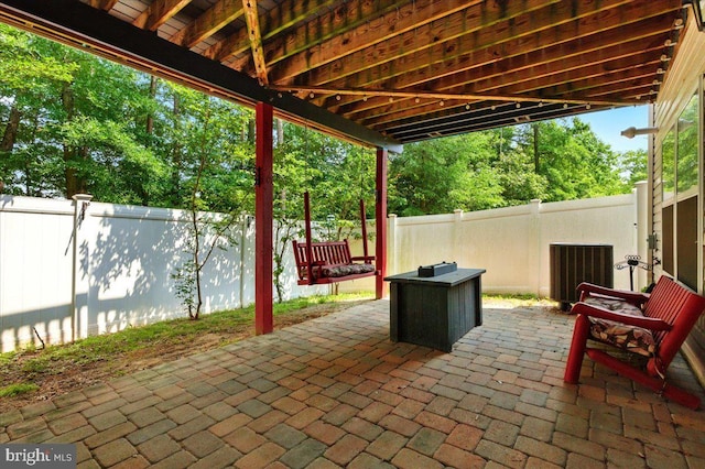 7003 Dannfield Ct, Glen Burnie, MD 21060 - fenced backyard with a patio