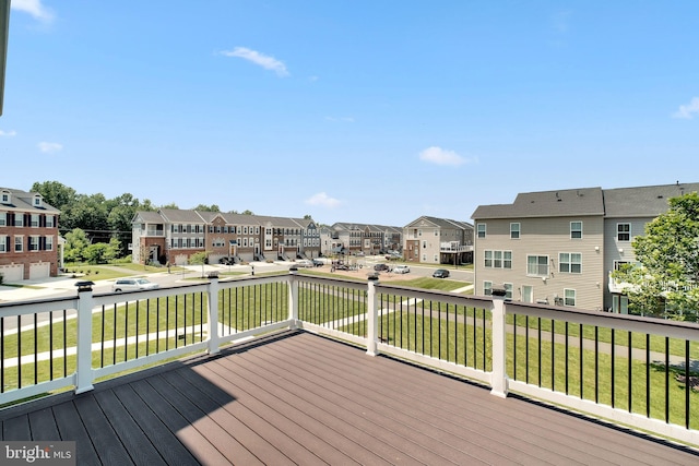 42510 Oak Park Sq, Ashburn, VA 20148 - deck with a residential view and a yard
