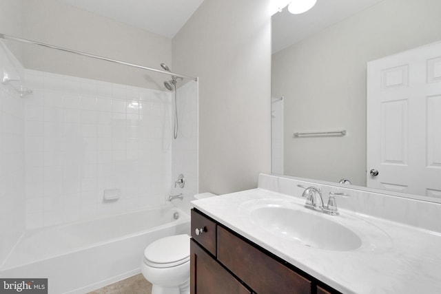 42510 Oak Park Sq, Ashburn, VA 20148 - bathroom with vanity, shower / bathtub combination, and tile patterned floors