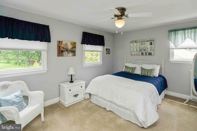125 Christine Dr, Downingtown, PA 19335 - bedroom with light carpet and a ceiling fan