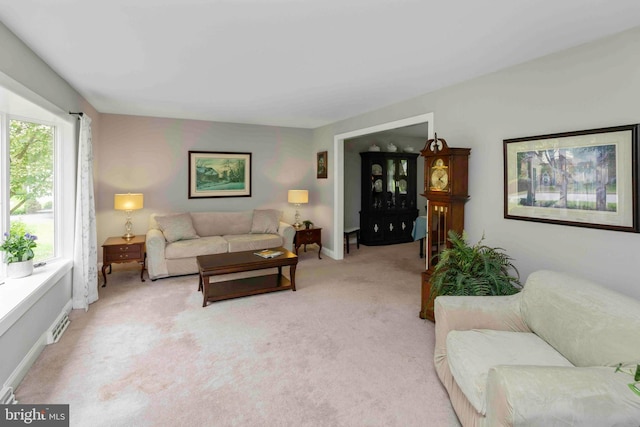 125 Christine Dr, Downingtown, PA 19335 - living area with light carpet and baseboards