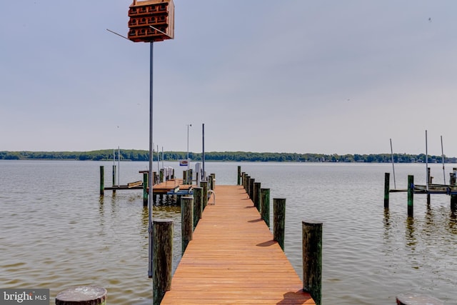 4534 Todd Pt, Sparrows Point, MD 21219 - dock area with a water view and boat lift