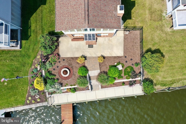 4534 Todd Pt, Sparrows Point, MD 21219 - view from above of property with a large body of water