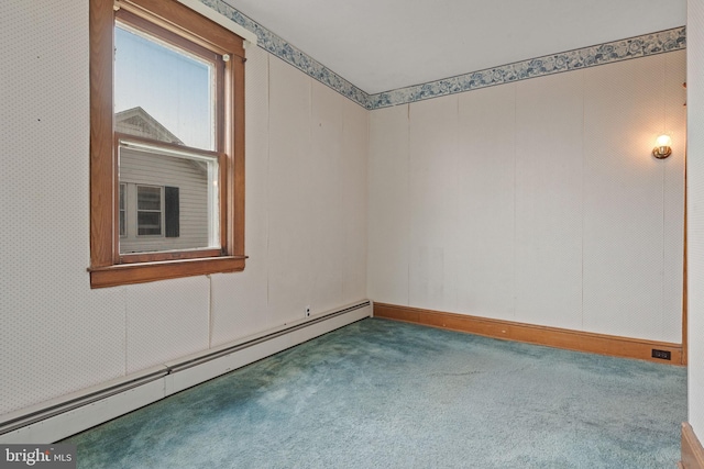 505 S Main St, Red Lion, PA 17356 - carpeted empty room with a baseboard radiator and baseboards