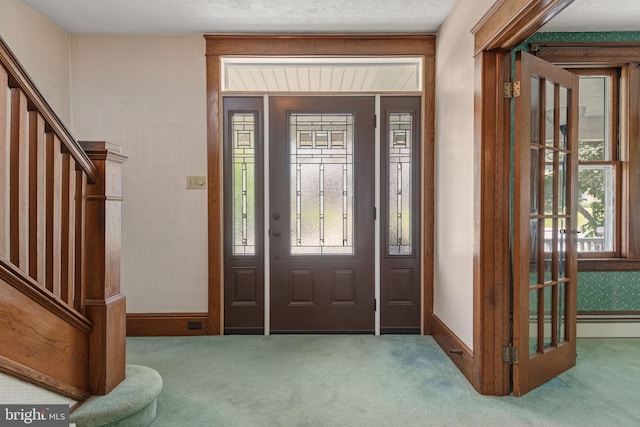 505 S Main St, Red Lion, PA 17356 - carpeted foyer featuring stairway and healthy amount of natural light