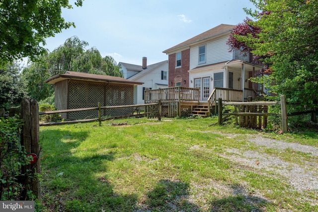 505 S Main St, Red Lion, PA 17356 - view of yard featuring a deck