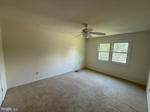 2133 Freda Dr, Vienna, VA 22181 - spare room featuring carpet flooring and a ceiling fan