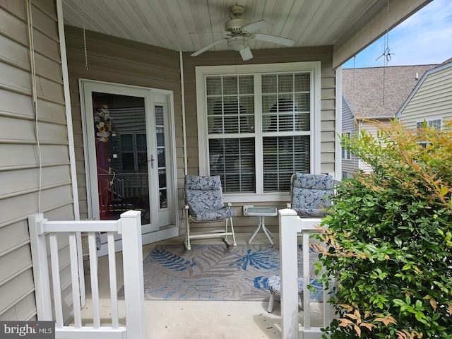 11 Alexandria Ct, Ocean Pines, MD 21811 - view of patio featuring ceiling fan