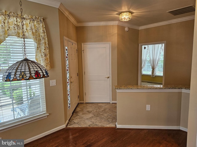 11 Alexandria Ct, Ocean Pines, MD 21811 - foyer entrance with wood finished floors and ornamental molding