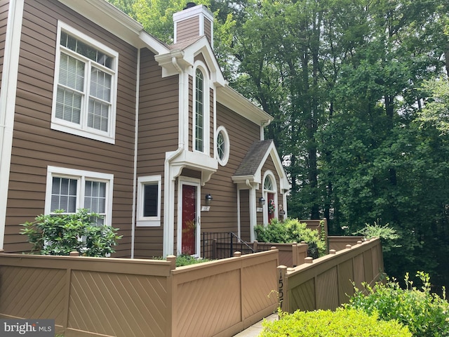 1557 Church Hill Pl, Reston, VA 20194 - view of front of home featuring a chimney