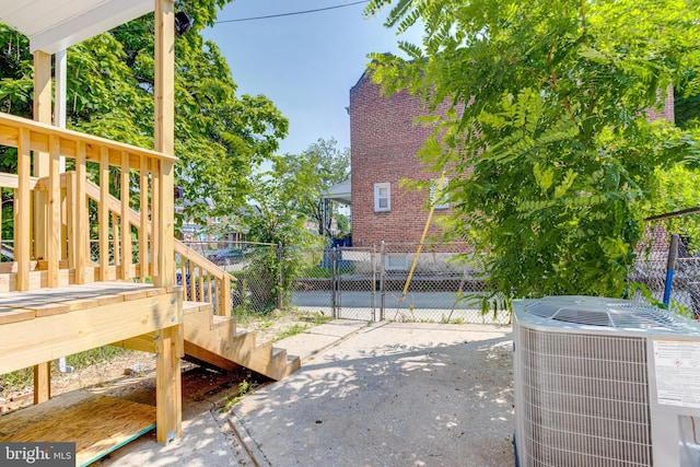 4802 Beaufort Ave, Baltimore, MD 21215 - view of property exterior featuring a cooling unit and stairs