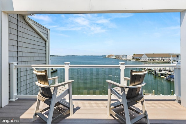 220 25th St Unit D, Ocean City, MD 21842 - balcony with a water view